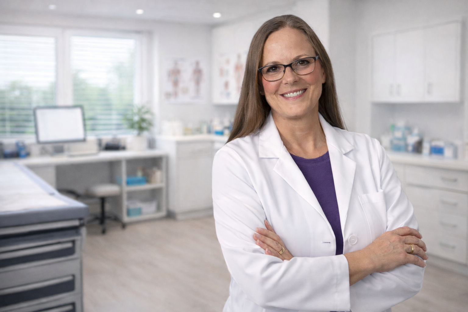 Annette Neumann standing in medical office