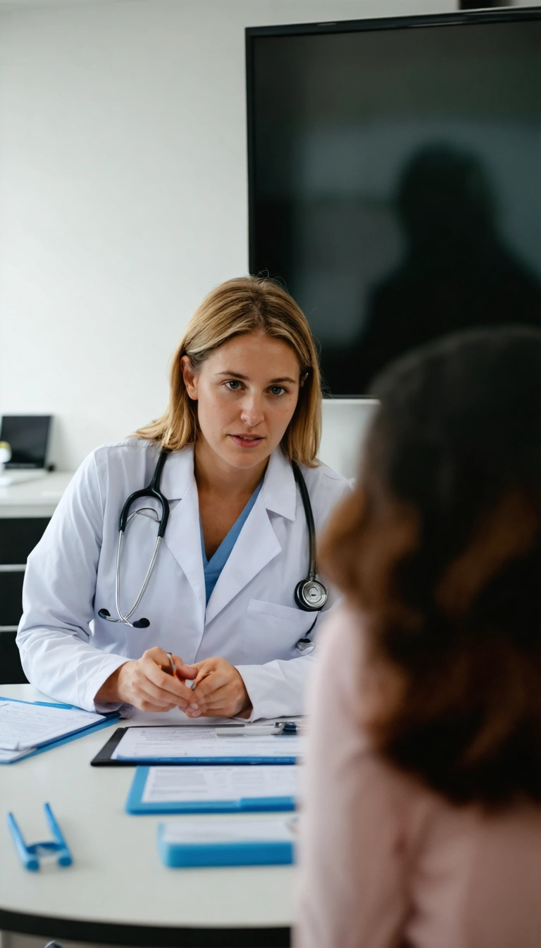 Doctor discussing treatment options with a patient