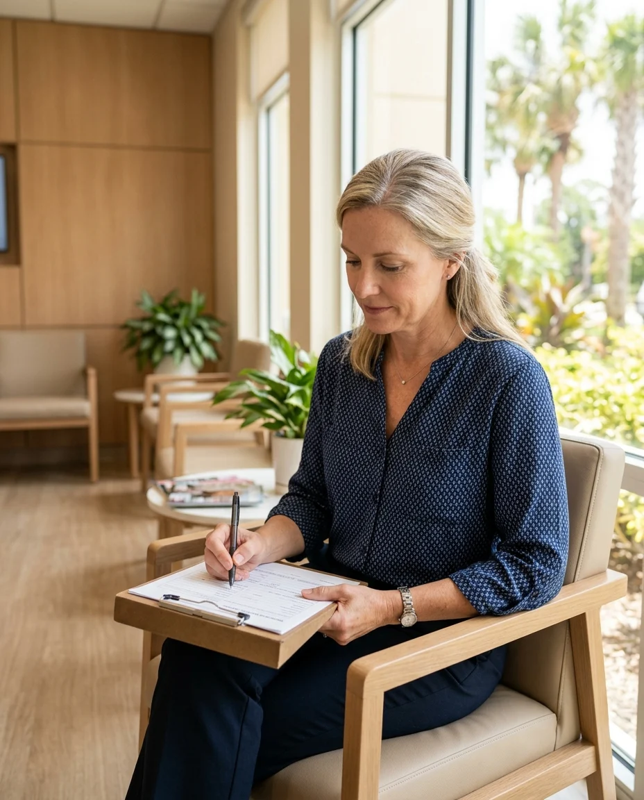 woman-filling-out-medical-form